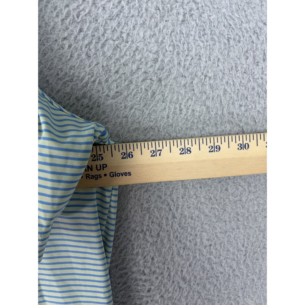 Vineyard Vines Polo Shirt Mens XL Green Stripe On-The-Go Sankaty Golf Stretch - Picture 4 of 9